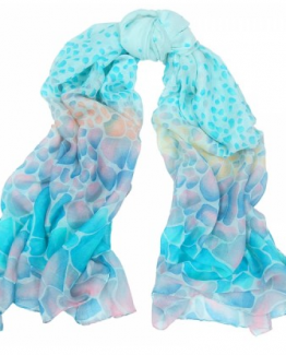 sjaal aqua