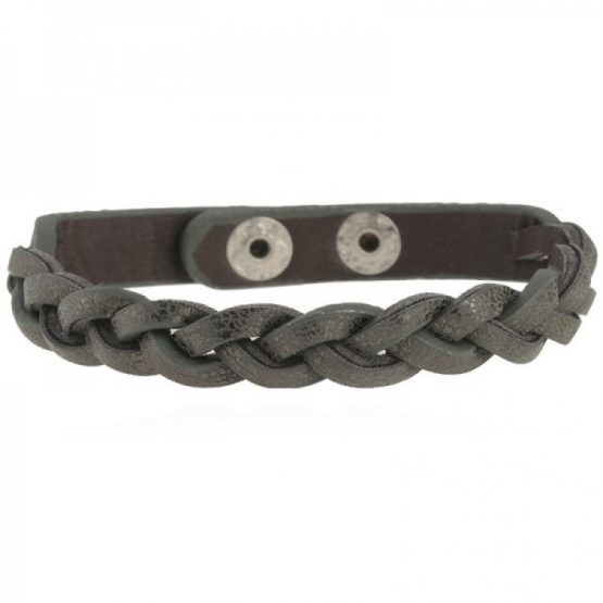 Leren armband groen