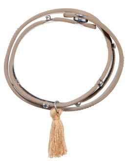 wikkelarmband met kwast franje