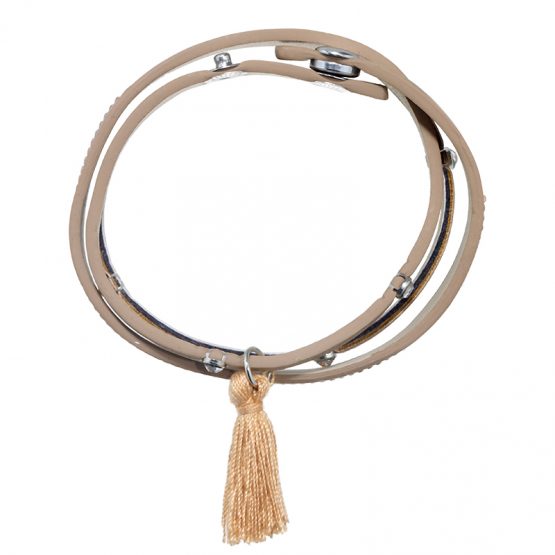 wikkelarmband met kwast franje