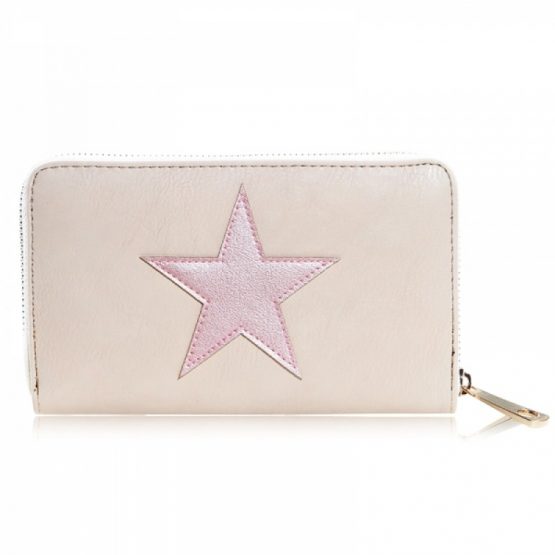Portemonnee wallet star roze