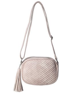 Leatherlook fashion tas roze