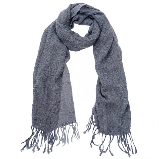fuzzy sjaal grijs