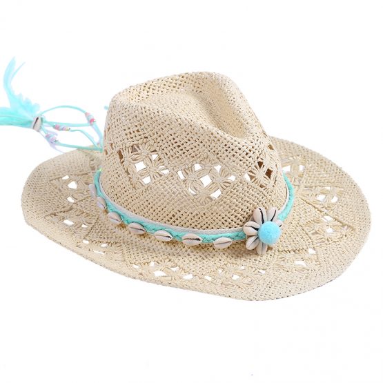hoed accessoire pompon ibizastyle