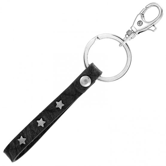 sleutelhanger tassenhanger sterren zwart