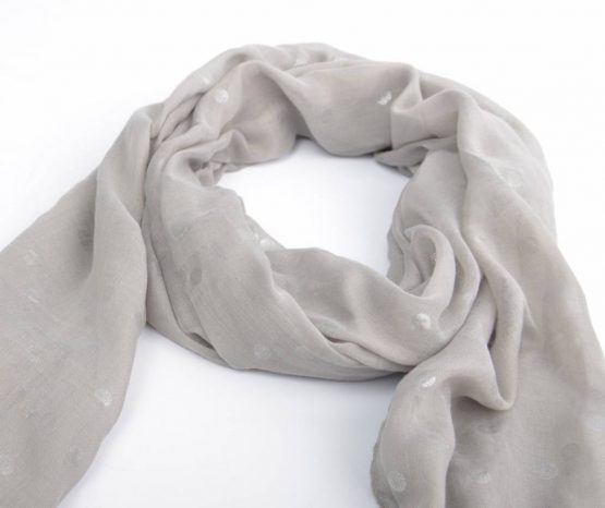 sjaal metallic stippen
