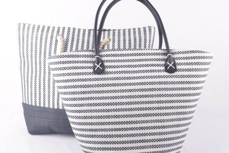 shopper strandtas donkerblauw