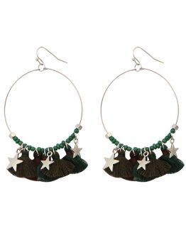 groene tassel oorbellen