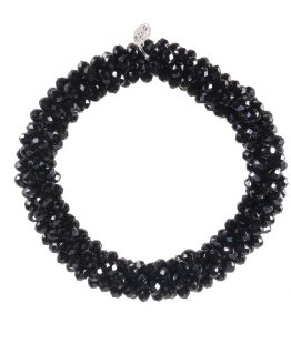 Mooie stretch armband met kleine kristallen, de armband is ook te gebruiken als haarelastiek, handig!