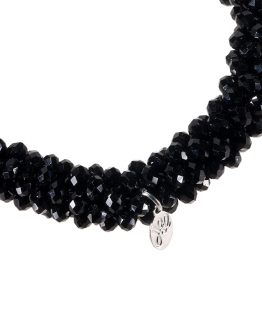 Mooie stretch armband met kleine kristallen, de armband is ook te gebruiken als haarelastiek, handig!