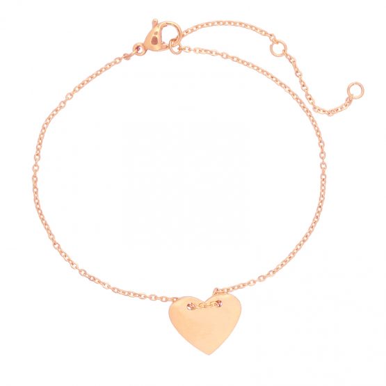 leuk stainless steel armbandje met hartje