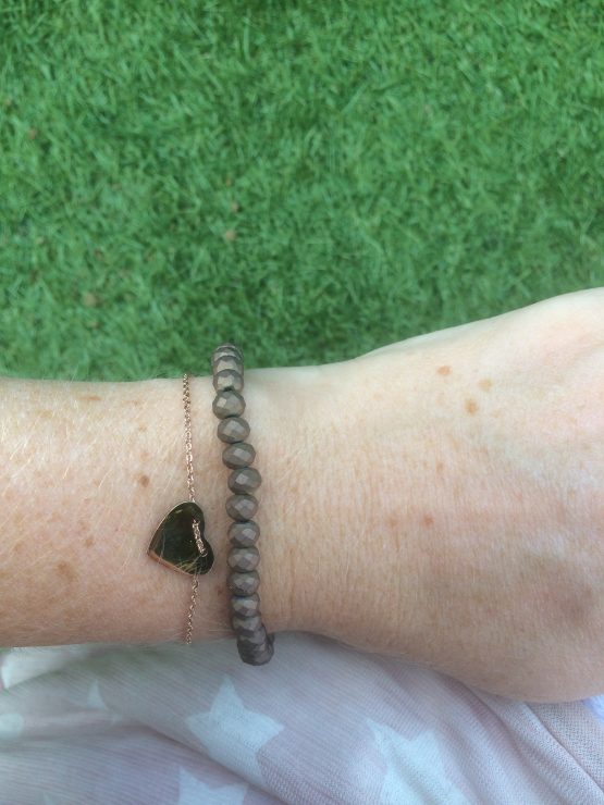 leuk stainless steel armbandje met hartje