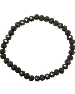Mooie sprankelende armband met groene kralen