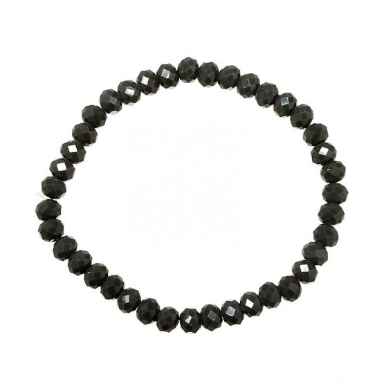 Mooie sprankelende armband met groene kralen