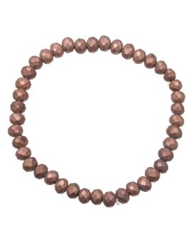 bruine kralen armband