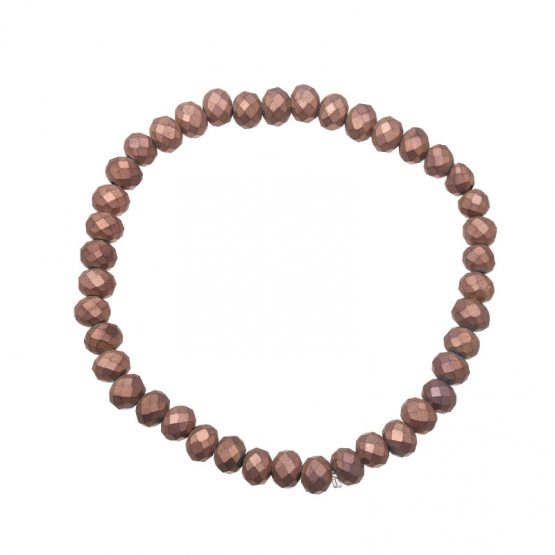 bruine kralen armband