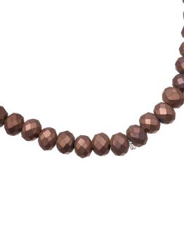 bruine kralen armband