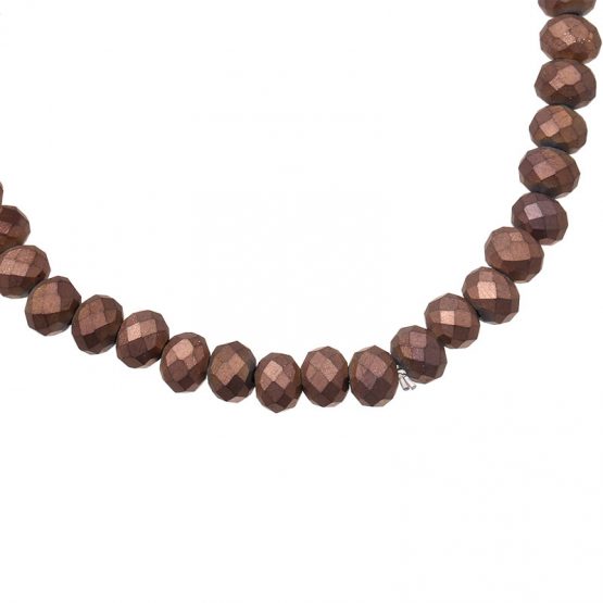 bruine kralen armband