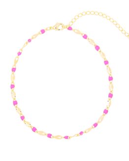 enkelbandje met roze details