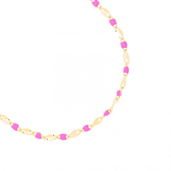 enkelbandje met roze details