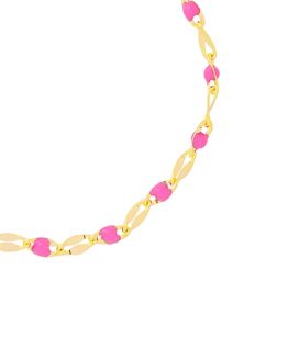 trendy armband met roze kralen