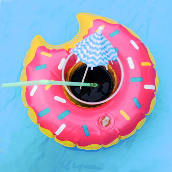 inflatable cup holder donut