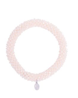 sprankelende lichtroze armband