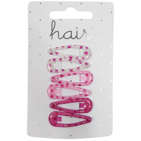 roze haarspeldjes met sterren