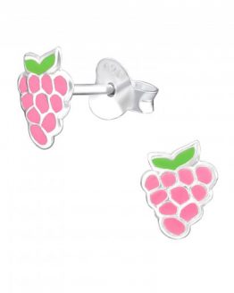 roze kinderoorbellen druiven