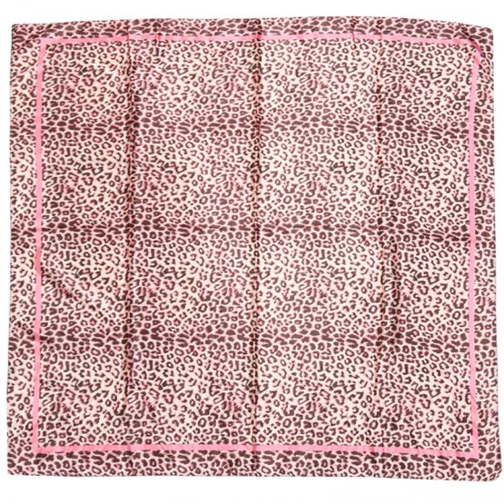 sjaal luipaardprint bruin roze