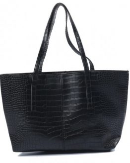 grote lederen chopper croco