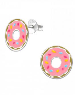 kinderoorbellen met roze donut