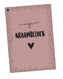 kraambezoek invulboek roze