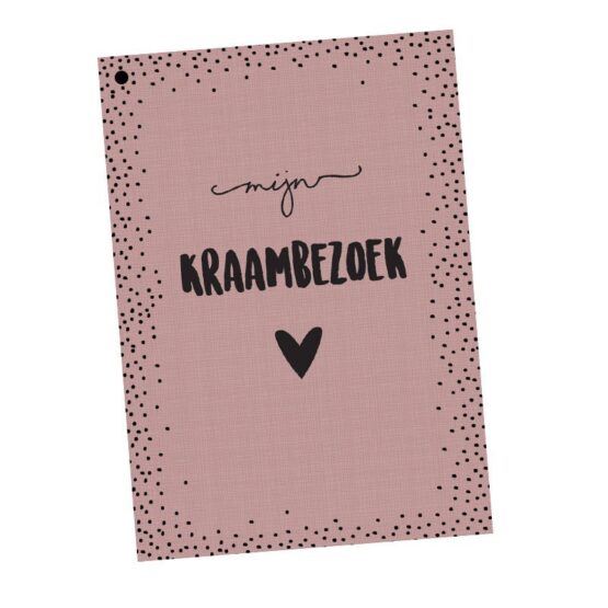 kraambezoek invulboek roze