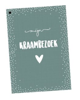 kraambezoek invulboek groen
