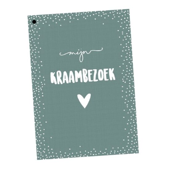 kraambezoek invulboek groen