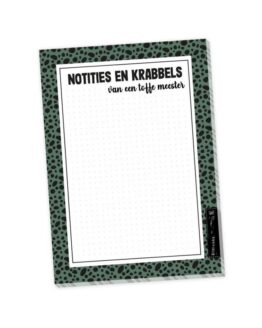Notitieblok voor een toffe meester
