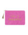 roze teddy make-up tas met tekst life is beautiful