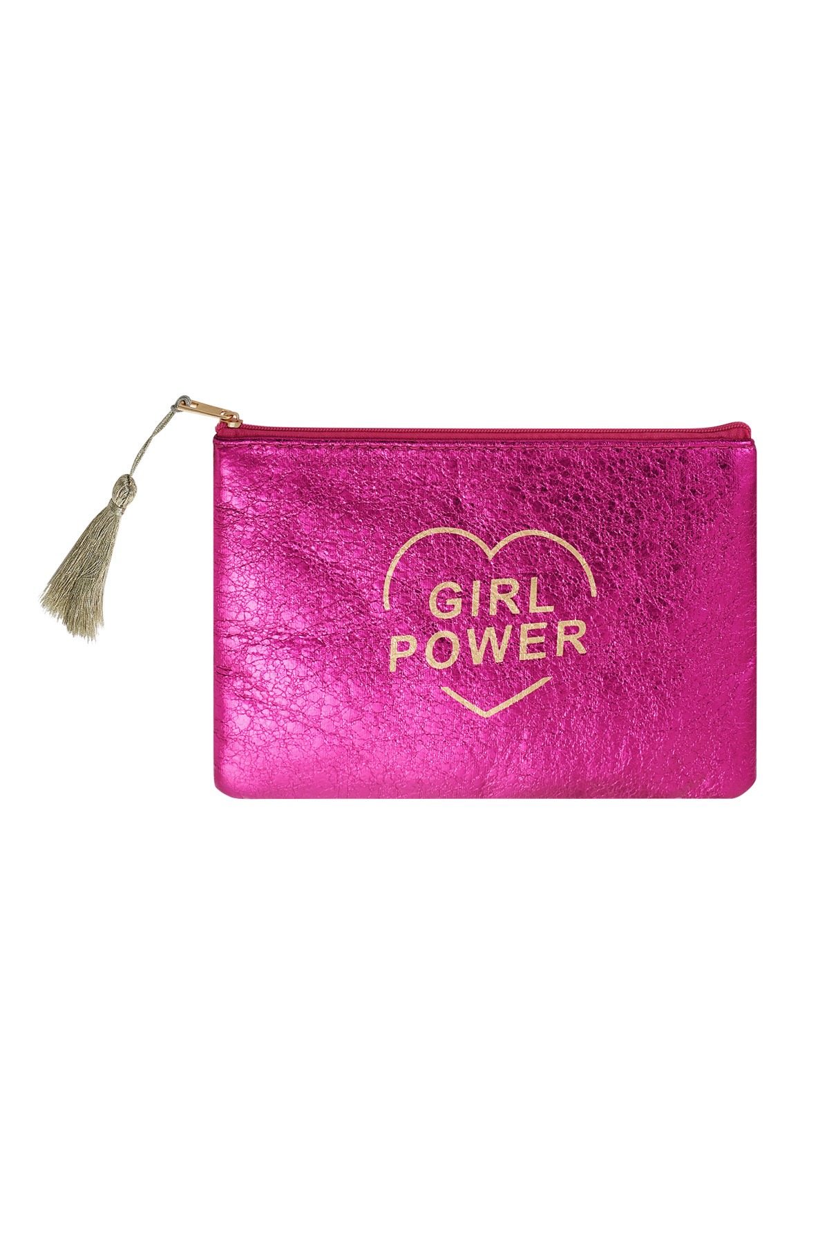 roze toilettas make-up tas girlpower