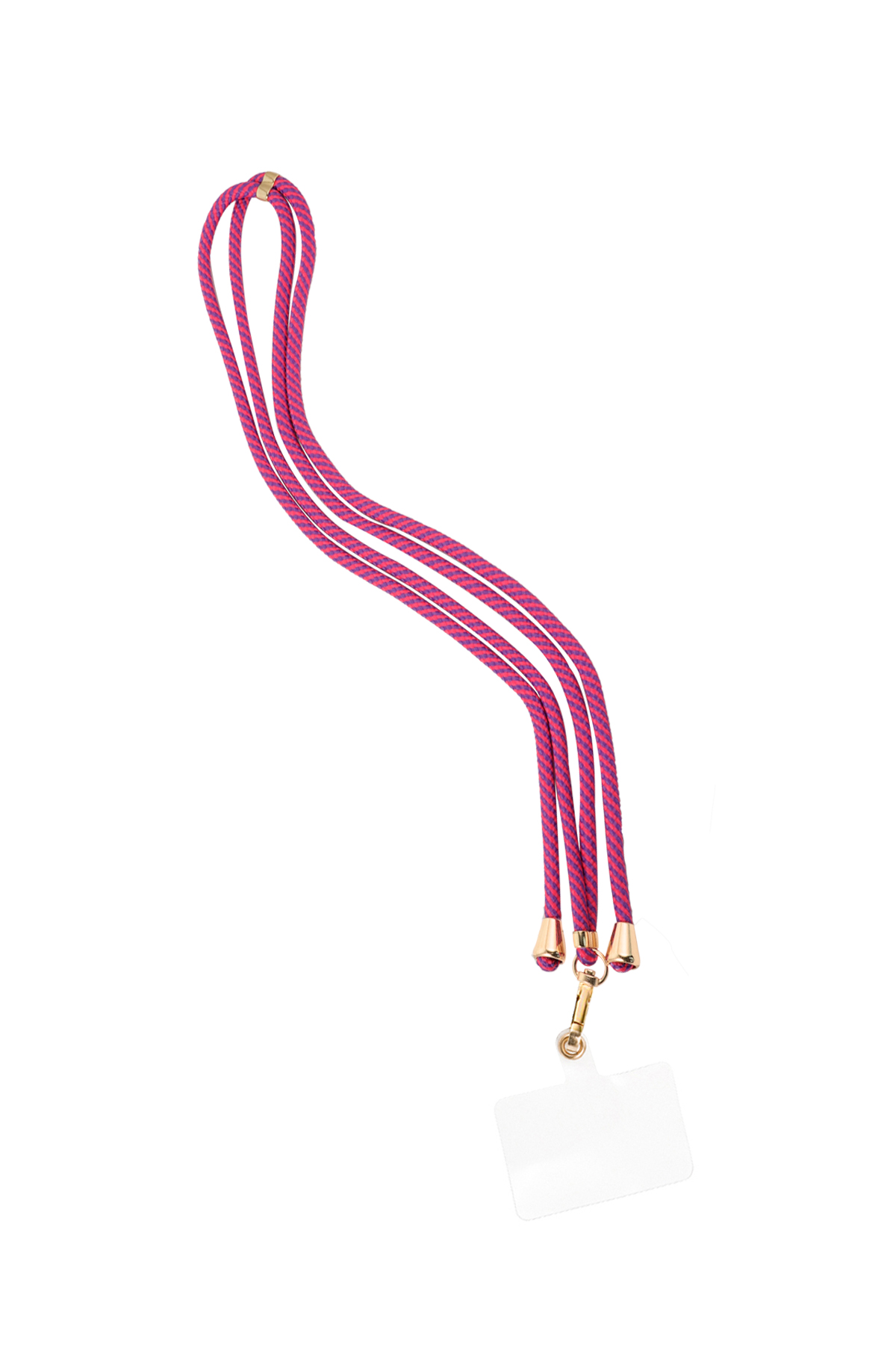 paars met roze telefoonkoord